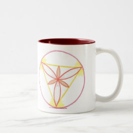 Caneca De Café Em Dois Tons Mandala #2 da inspiração