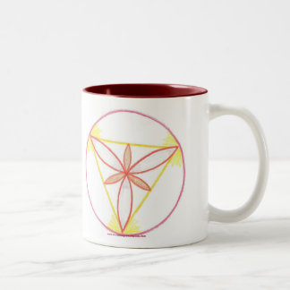 Caneca De Café Em Dois Tons Mandala #2 da inspiração