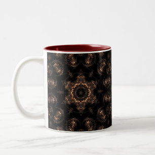 Caneca De Café Em Dois Tons Mandala da Idade do Bronze