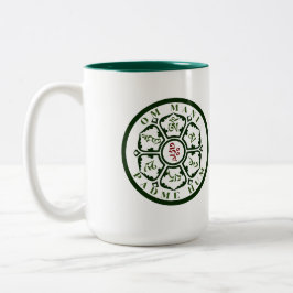 Caneca De Café Em Dois Tons Mandala Mantra Coffee Mug De Duas Toneladas