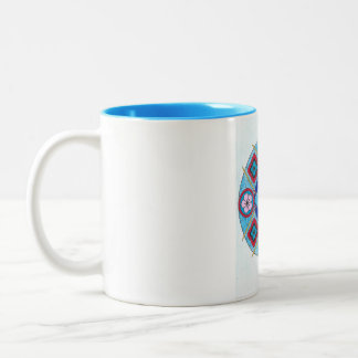 Caneca De Café Em Dois Tons Mandela sur tasse bleu