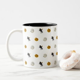 Caneca De Café Em Dois Tons Mangueira Sapateira de Halloween