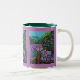 Caneca De Café Em Dois Tons Manhã Com Cleo