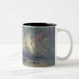 Caneca De Café Em Dois Tons Manhã no Adirondacks