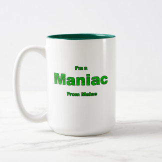 Caneca De Café Em Dois Tons Maníaco do Maine