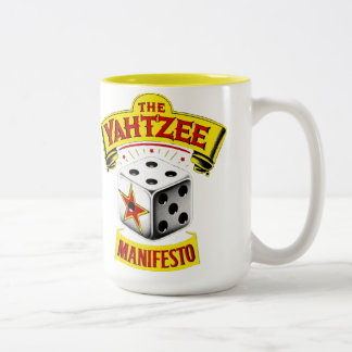 Caneca De Café Em Dois Tons Manifesto Yahtzee Mug
