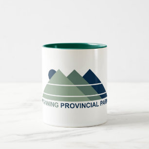 Caneca De Café Em Dois Tons Manning Provincial Park Mountain Sun