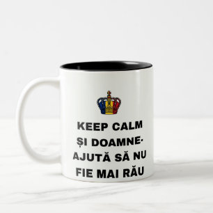CANECA DE CAFÉ EM DOIS TONS MANTENHA A CALMA E DEUS AJUDA PARA QUE NÃO FIQUE P