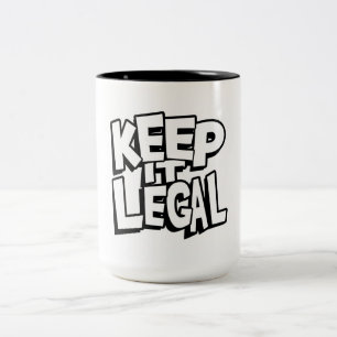 Caneca De Café Em Dois Tons Mantenha-a dentro da vitrine legal da Copa do Café