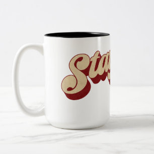 Caneca De Café Em Dois Tons Mantenha-se seguro
