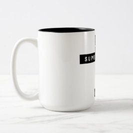 Caneca De Café Em Dois Tons Mantenha sua superstição fora da minha vida!