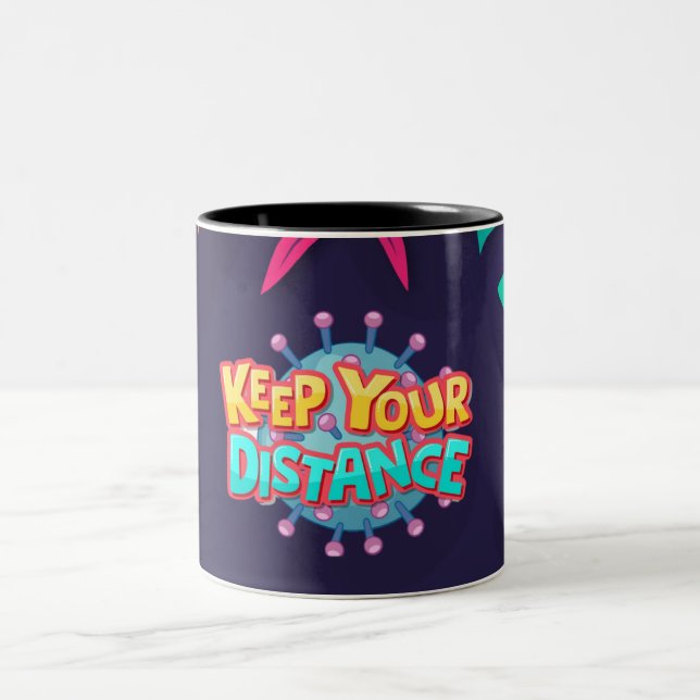 Caneca De Café Em Dois Tons manter afastado (Centro)