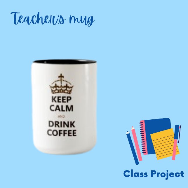 Caneca De Café Em Dois Tons Manter Coffee Mensagem de Café Coffee Mug (Criador carregado)
