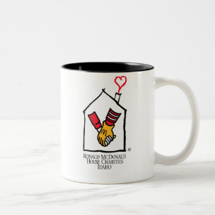 Caneca De Café Em Dois Tons Mãos de Ronald McDonald