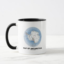 Caneca De Café Em Dois Tons Mapa da Antártica (geografia)
