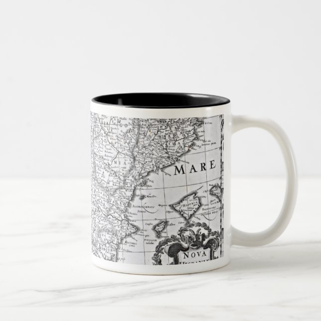 Caneca De Café Em Dois Tons Mapa da espanha (Direita)