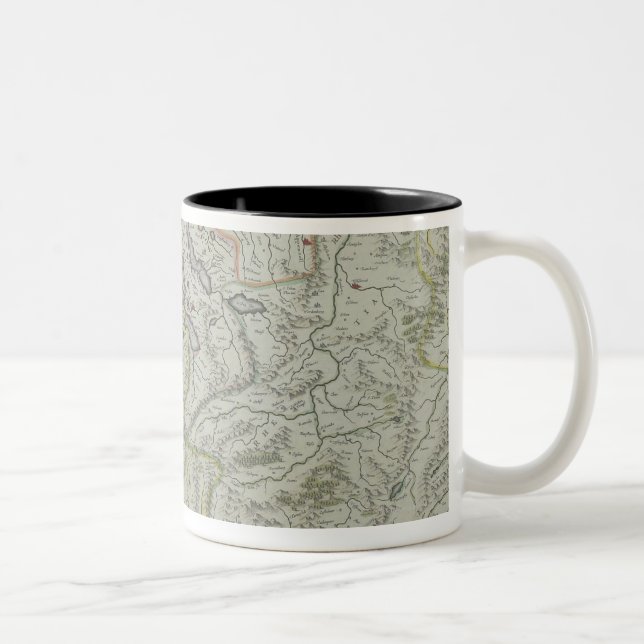 Caneca De Café Em Dois Tons Mapa da suiça (Direita)