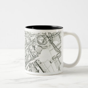 Caneca De Café Em Dois Tons Mapa de Oxford, 1643