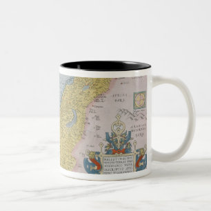 Caneca De Café Em Dois Tons Mapa de Palestina