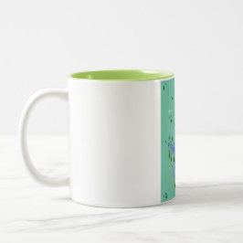 Caneca De Café Em Dois Tons Mapa do Lago Maggiore Itália - Suíça