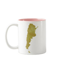 Mapa dourado de Argentina - Argentina Dorada