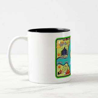 Caneca De Café Em Dois Tons Mapear Apenas Mug