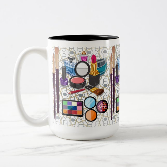 Caneca De Café Em Dois Tons maquilhagem (Esquerda)