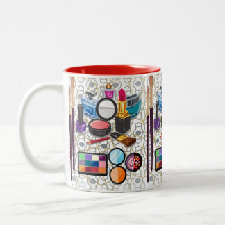 Caneca De Café Em Dois Tons maquilhagem