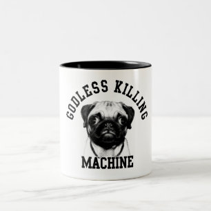 Caneca De Café Em Dois Tons Máquina Godless da matança