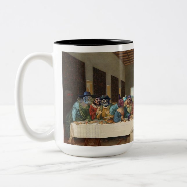Caneca De Café Em Dois Tons Mar de Amigos Mug 15oz (Esquerda)