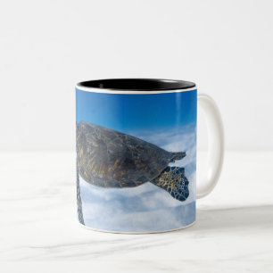 Caneca De Café Em Dois Tons Maravilhosa Tartaruga Aquática