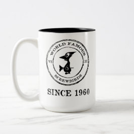CANECA DE CAFÉ EM DOIS TONS MARCAS DE ESCRAVOS MUNDIAIS FAMOSAS DESDE 1960