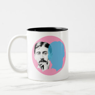 Caneca De Café Em Dois Tons Marcel Proust