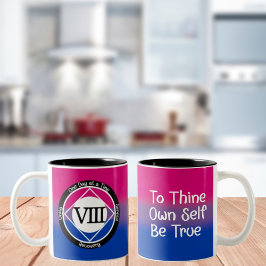 Caneca De Café Em Dois Tons Marco de Limpeza Bissexual Personalizado