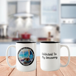 Caneca De Café Em Dois Tons Marco Personalizado na Oferta de Recuperação - Víb