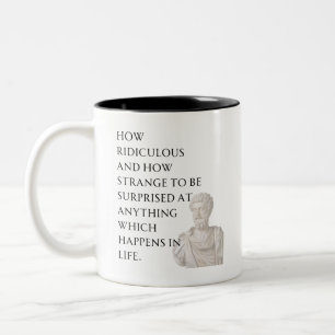 Caneca De Café Em Dois Tons Marcus Aurelius Cote Mug