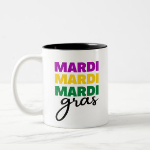 Caneca De Café Em Dois Tons Mardi Gras