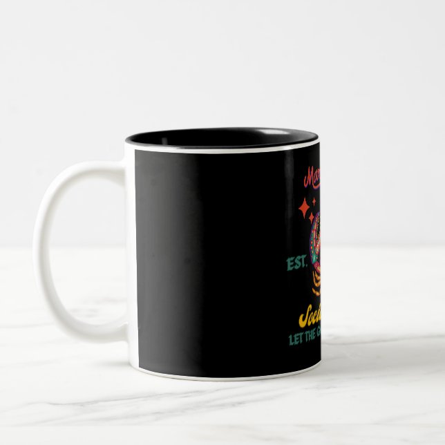 Caneca De Café Em Dois Tons Mardi Gras (Esquerda)