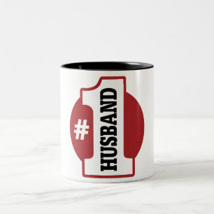 Caneca De Café Em Dois Tons Marido do número 1