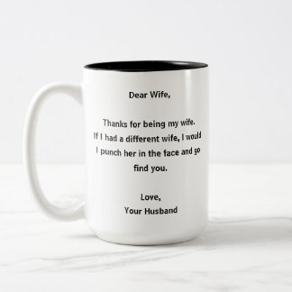 Caneca De Café Em Dois Tons Marido Engraçado para Mulher