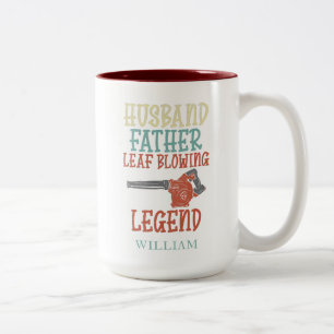 Caneca De Café Em Dois Tons Marido Padre Leaf Legend Personalizado