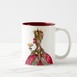 Caneca De Café Em Dois Tons Marie Antoinette e Peacock
