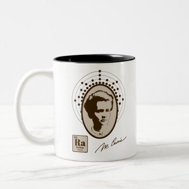 Caneca De Café Em Dois Tons Marie Curie (Esquerda)
