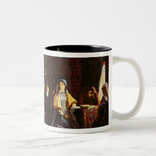 Caneca De Café Em Dois Tons Marina Mniszech sob a apreensão com um padre, 188