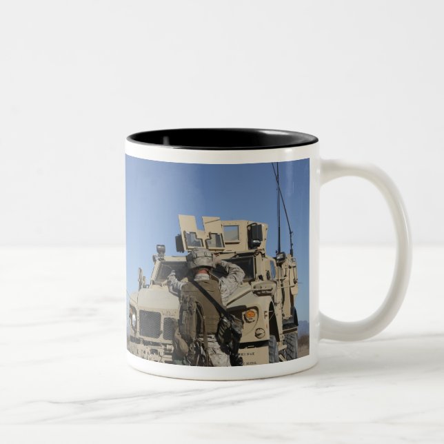 Caneca De Café Em Dois Tons Marines dos EUA (Direita)