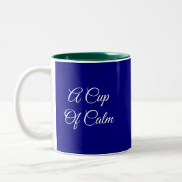 Caneca De Café Em Dois Tons Marinho Clássico Blue Mug