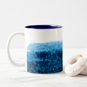 Caneca De Café Em Dois Tons Marinho Cor d'água azul