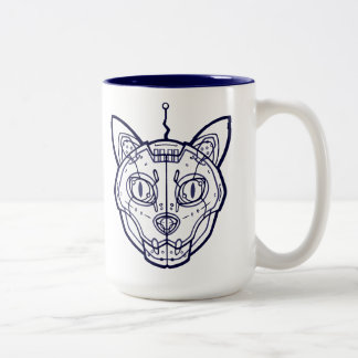 Caneca De Café Em Dois Tons Marinho Mechanicat Mug