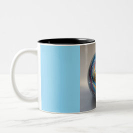 Caneca De Café Em Dois Tons Mármore de Duas Cores, 325ml (Mármore-20)