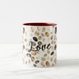 Caneca De Café Em Dois Tons Marrom Pêssego Creme de Café